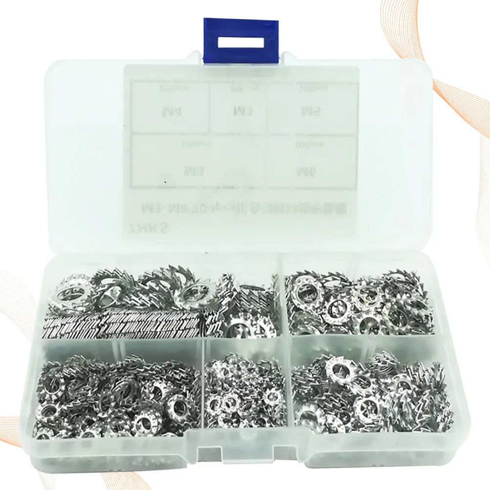 

700pcs Galvanized Toothed Washer Stainless Steel External Serrated Locking Gasket For Sump Plug Fuel Hydraulic Fittings Water