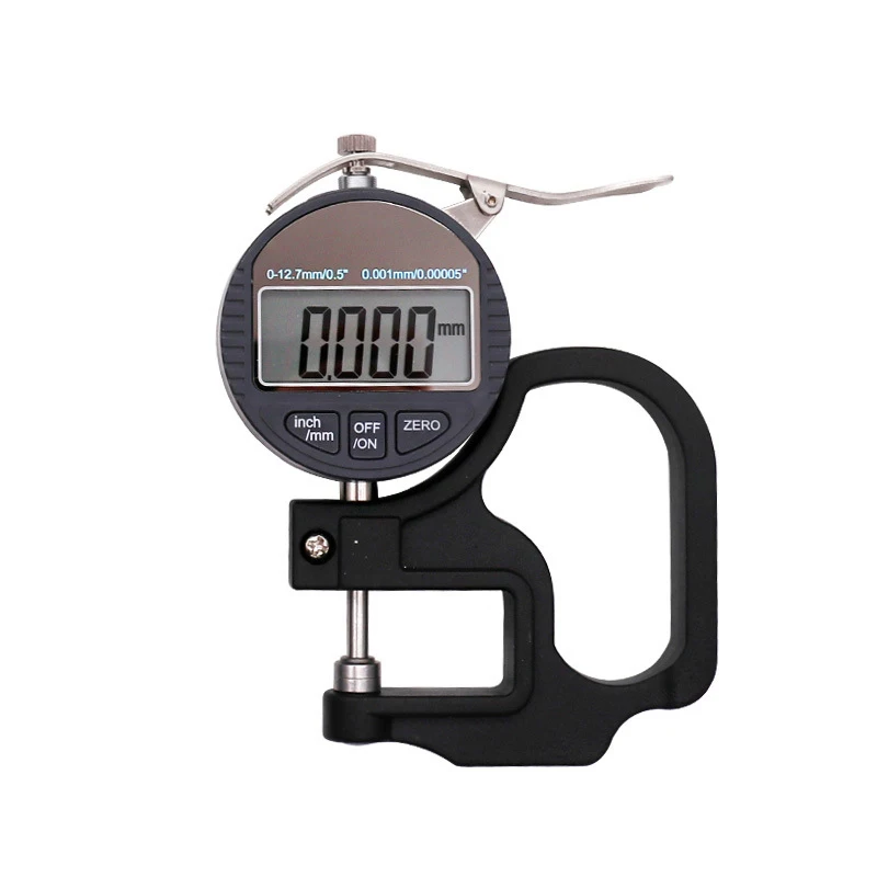 0.001mm Digital Electronic Thickness Gauge 12.7mm Micrometer Thickness Meter Micrometro Thickness Tester For Paper Cloth Metal