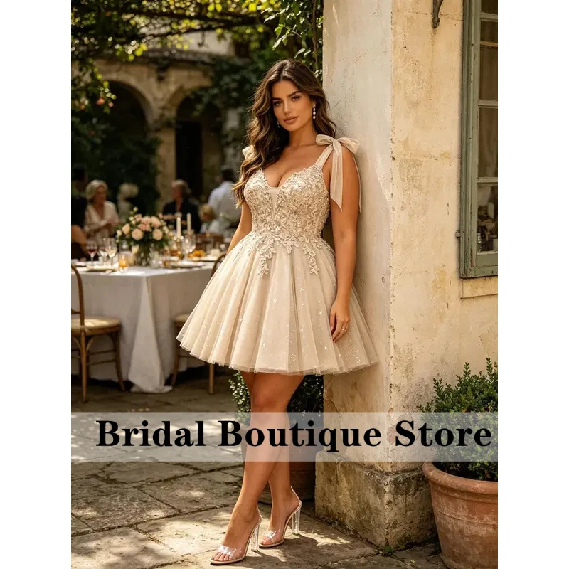 Tulle Homecoming Dresses for Teens Sparkly Lace Sequin Short Prom Dress Sweet 16 DAMA Quinceanera Dress HOCO Dress view 5