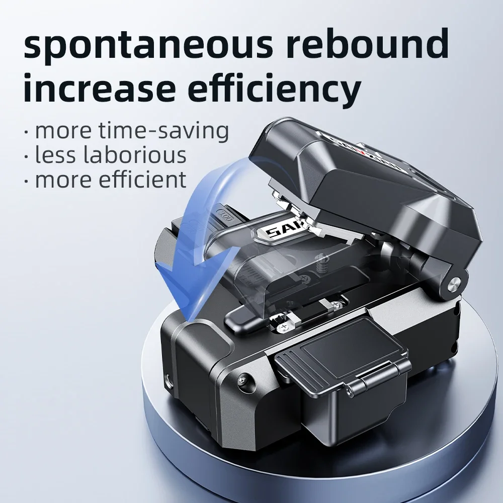 SAIVXIAN NOVO M9 um passo totalmente automático de alta precisão Cutelo de fibra óptica Faca de corte de emenda de fusão de fibra óptica