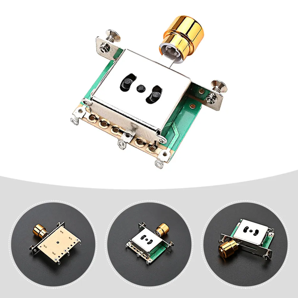 

The Switch Guitar Electric Toggle Metal Pickup Musical Instrument Selector Golden