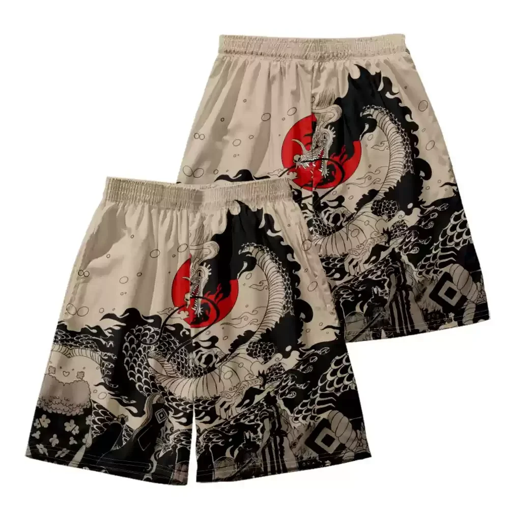 

Cool Summer colorful printed beach shorts suitable for both men and women are casual and comfortable The 3D-printed shorts