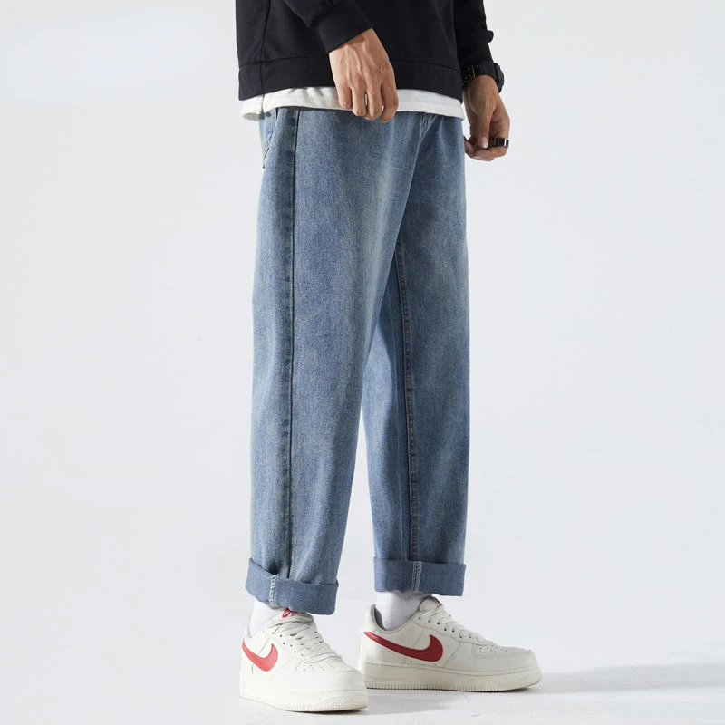 

Hip Hop Baggy Jeans 2022 Men Harajuku Streetwear Loose Denim Pants Oversized Wide Leg Pant Casual Straight Jeans Trousers Z103