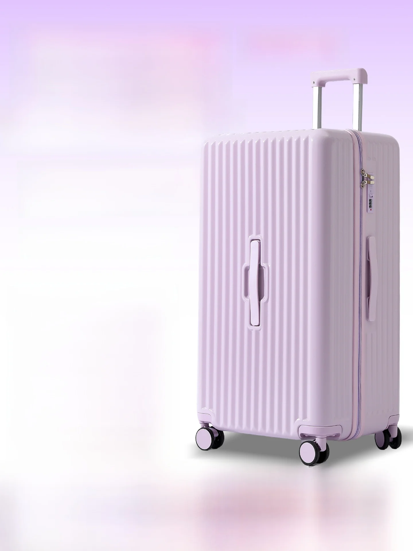 

Lavender Hardshell Suitcase Large Capacity 26/28/32 Inch Travel Bag Women's Fashion Trend Polyester ABS+PC Material