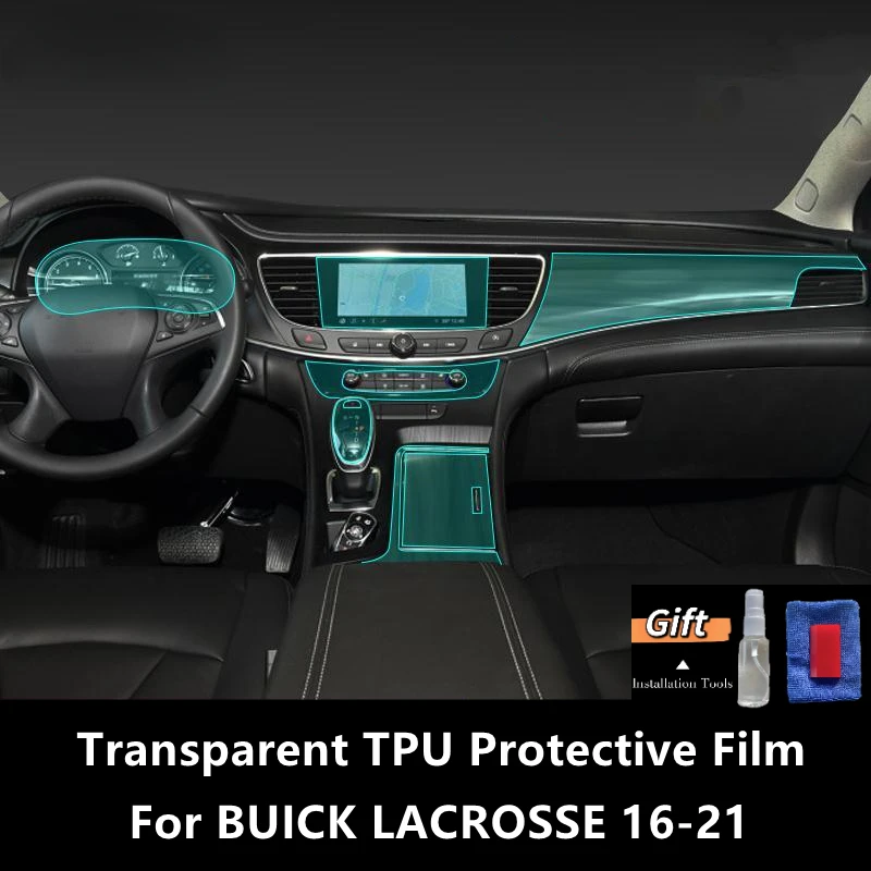 

For BUICK LACROSSE 16-21 Car Interior Center Console Transparent TPU Protective Film Anti-scratch Repair Film Accessories Refit