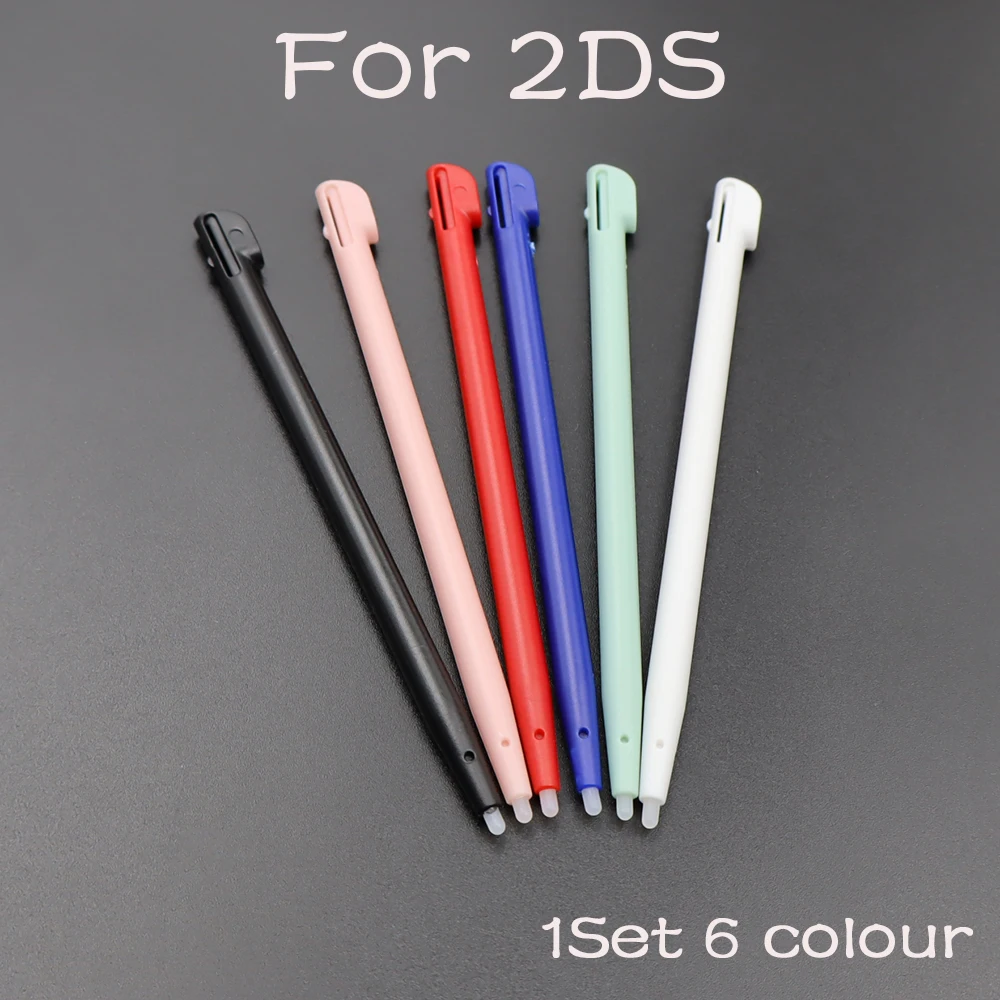 6 Colors/Set  Plastic Touch Stylus Pen Replacement Accessories For 2DS Game Console Touch Screen Handwriting Pen