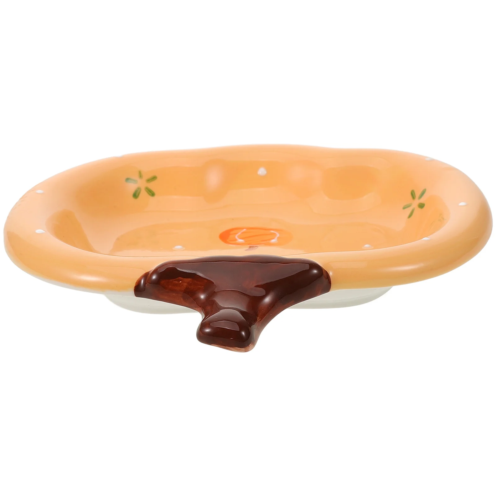 

Snack Fruit Tray Pumpkin Plates Party Ceramic Dry Fruits Serving Dessert Dishes Platter