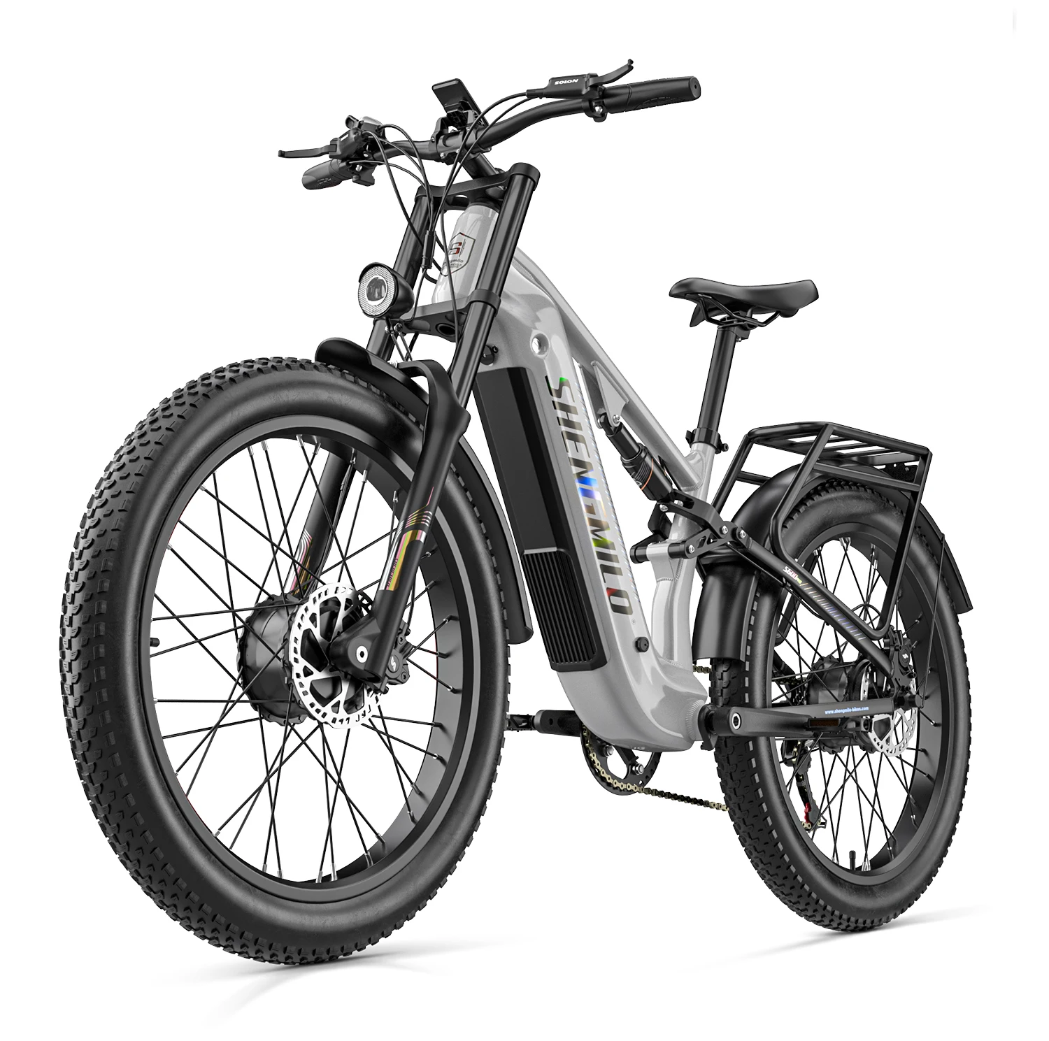 Shengmilo S600 pro Latest Version Adult Electric Bicycle, 48V 25Ah Battery, 80‑90KM Long Range under Pedal‑Assist Mode, 26*3.0‑Inch All‑Terrain Wide Tires, Urban Commuting E‑Bike