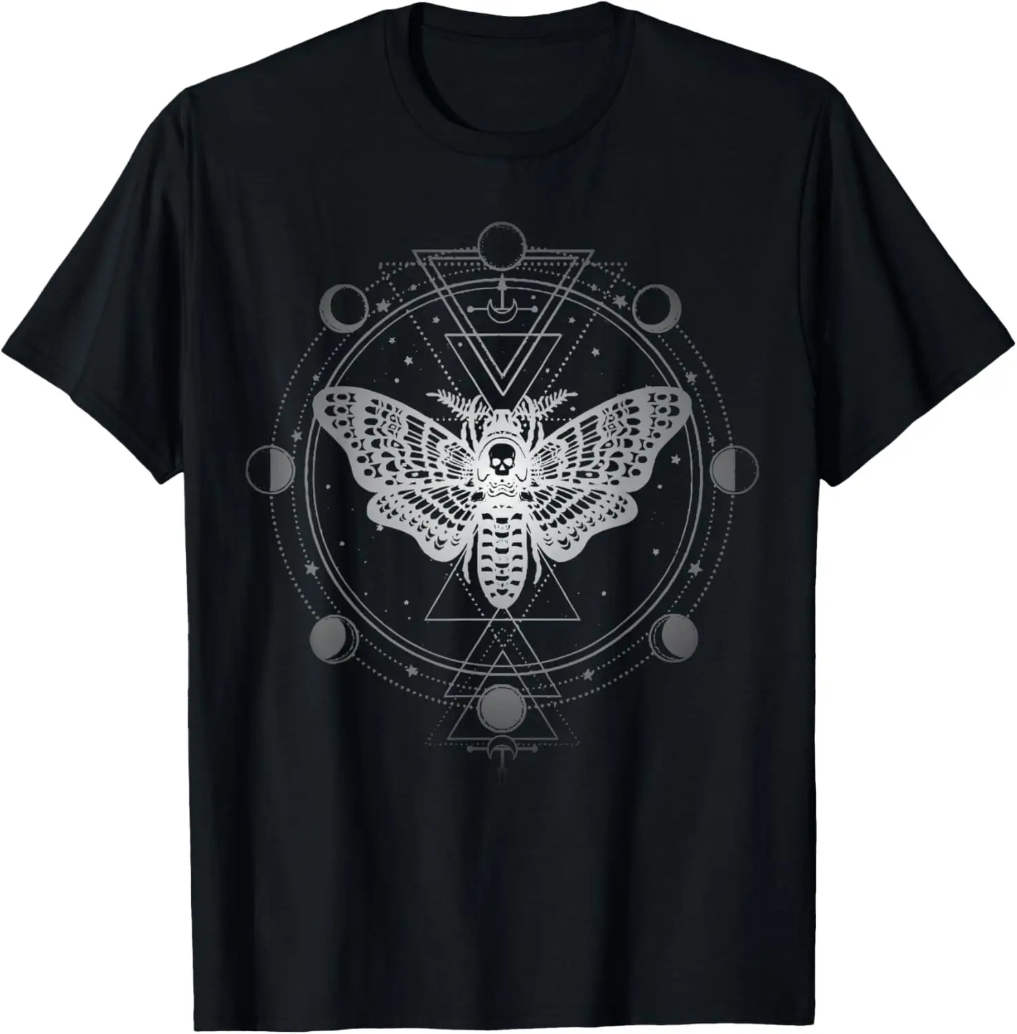 Moon Phases With Moth T-shirt, Blackcraft Clothing T-Shirt