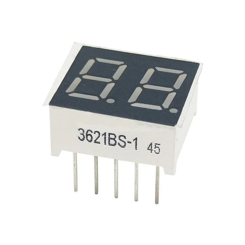 0.36 inch 2-Digit Digital Tube With Bright Red Light 3621AS/BH Common Anode/Common Cathode 3261BS/AH 7-Segment LED Display