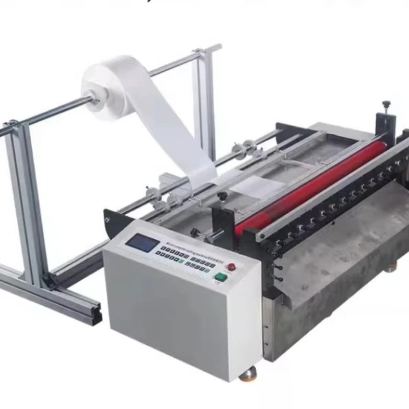 

High-speed paper cutter roll to sheet plastic, film reel to cross cutter