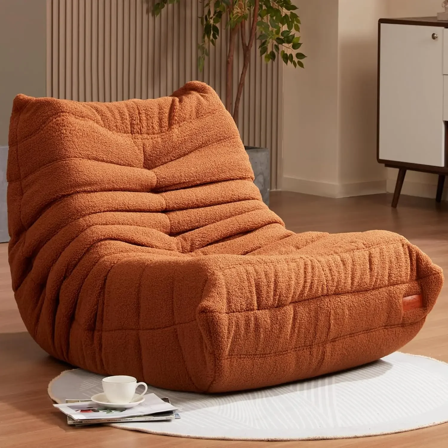 Bean Bag Chair Sofa Sack Big Beanbag Chair for Adults Fireside Bean Bag Lounger Memory Foam Chair for Home, Apartment or Gaming