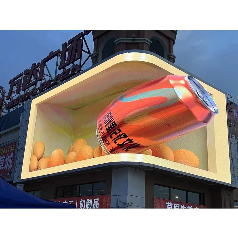 Circular Curved Soft Flexible Led Display P2 Screen Exhibition Trade Show Cylindrical Column Video Wall Creative Design