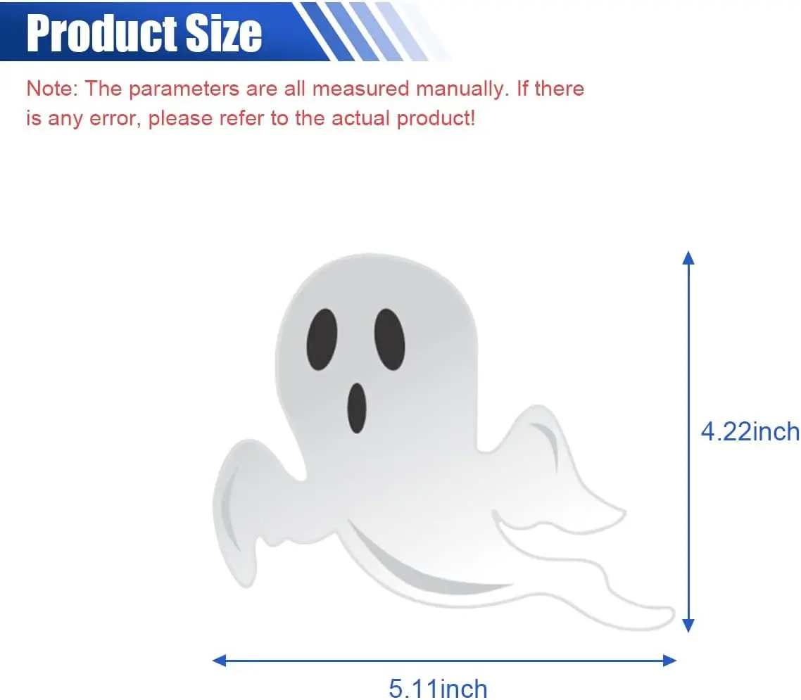 1pc adesivos engraçados fantasma, decalque de janela de carro assustador, adesivo de decoração de para-choque de carro em pvc à prova d'água