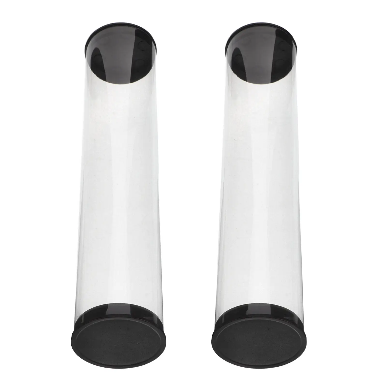 2Pcs Clear Golf Ball Storage Tubes Caps Portable Golf Ball Display Case Holder Protective Plastic Tube Container Waterproof