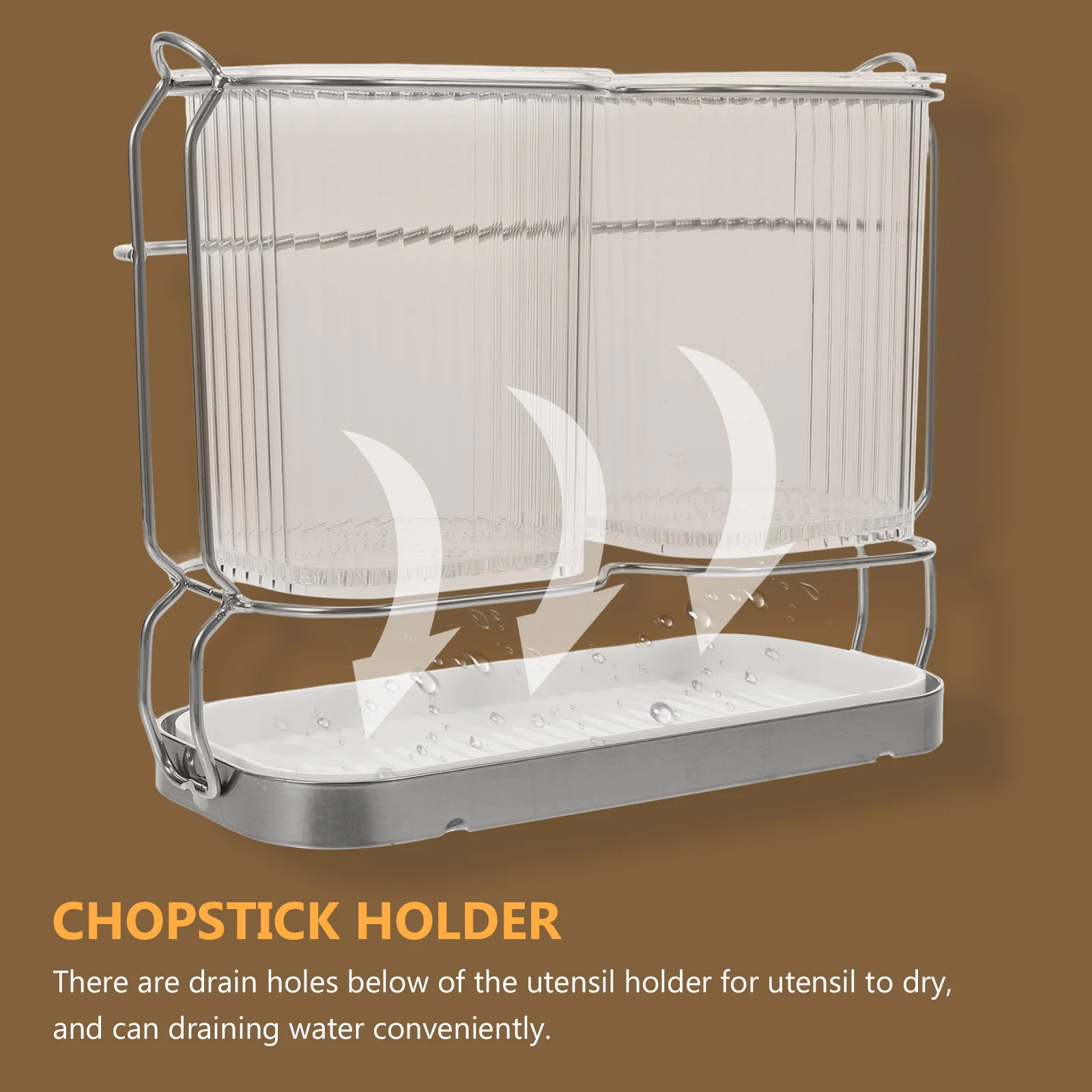 

Wall Mount Chopstick Holder Practical Kitchen Utensil Organizer Storage Rack Cutlery Holder Kitchen Decoration