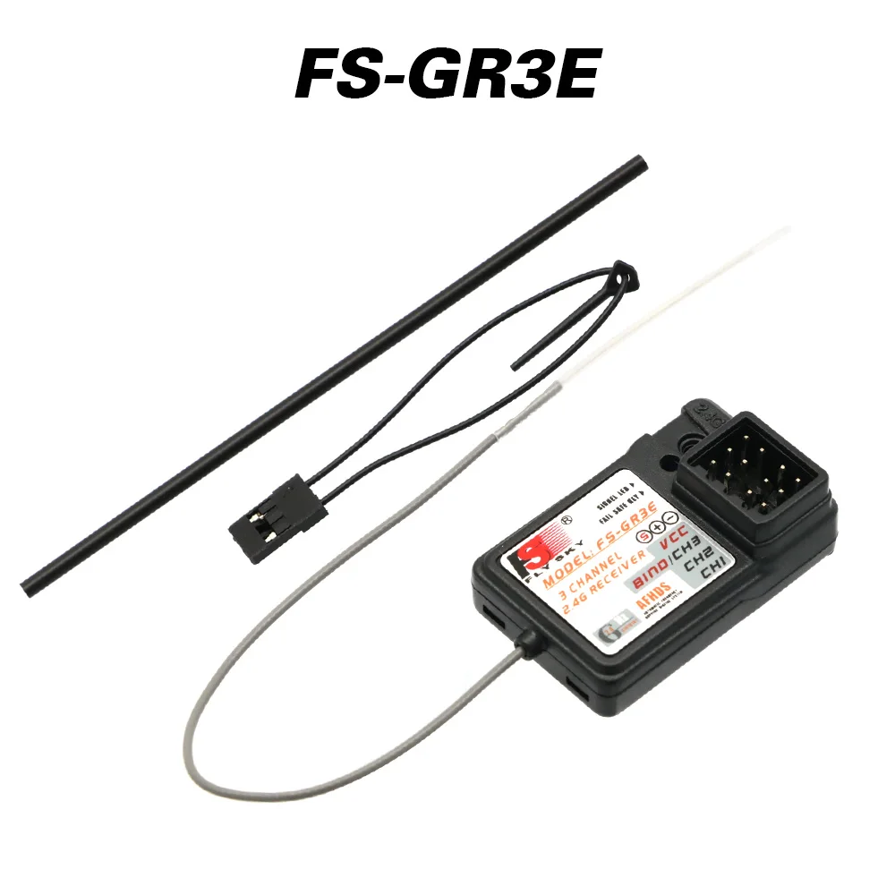 Flysky FS-GR3E FS-GR3F 3-Kanal-2,4-G-GR3E-Empfänger mit ausfallsicherem, wasserdichtem RC-Car-LKW-Boot GT3B GR3C Upgrade-Sender