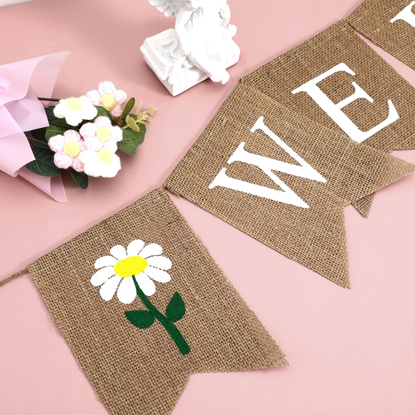 

1Set Swallowtail Banner Reusable Birthday Party Hanging Decoration Cartoon Design for Door Wall Window Birthday Decorative