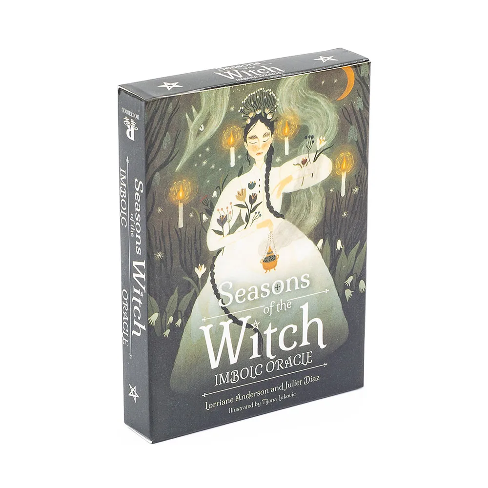 Gra planszowa Seasons of The Witch Imbolc Oracle Tarot 44 karty na ducho 10,4 * 7,3 cm