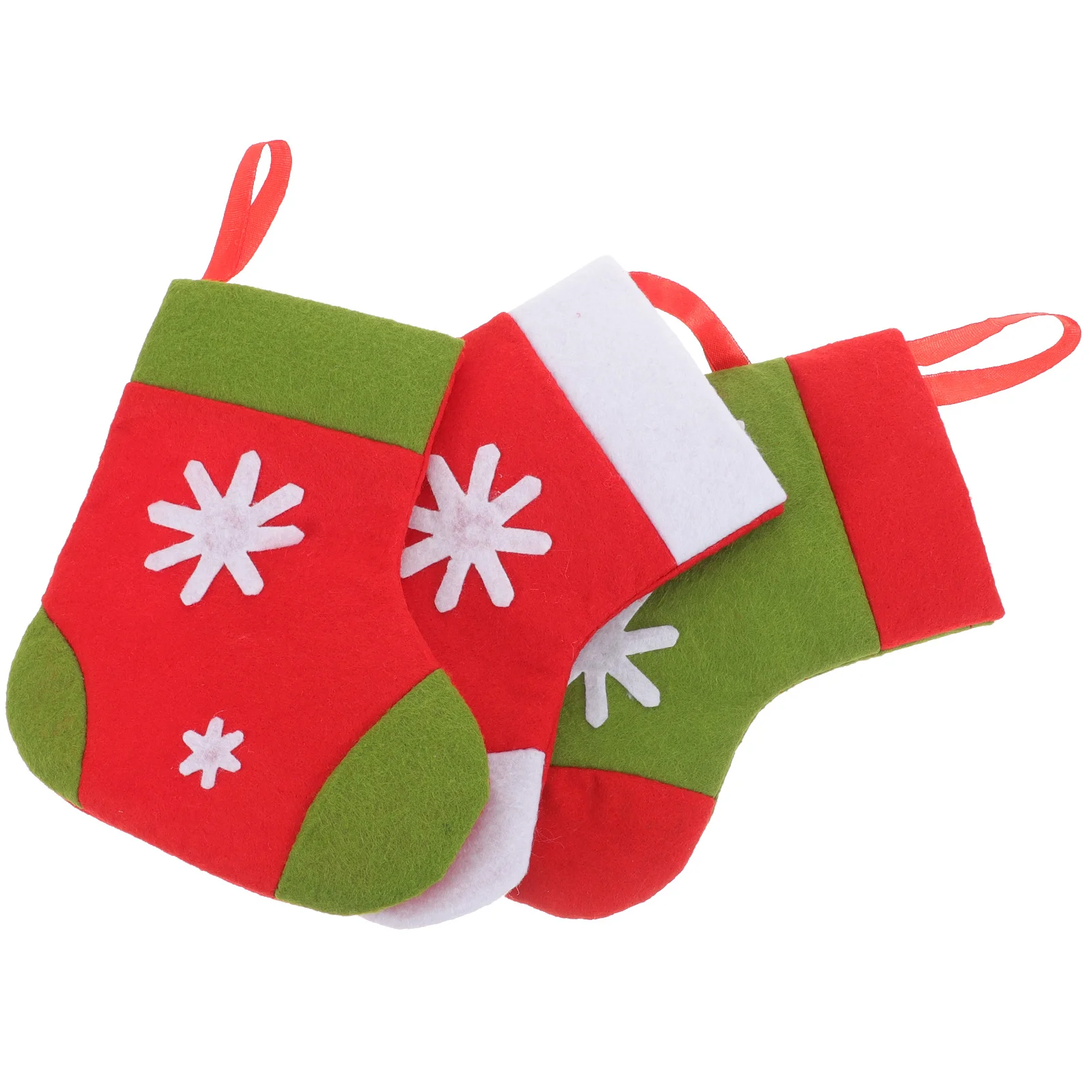 

3Pcs Christmas Stocking Tableware Holder Xmas Cutlery Socks Holiday Party Cutlery Pouch Silverware Table Decoration