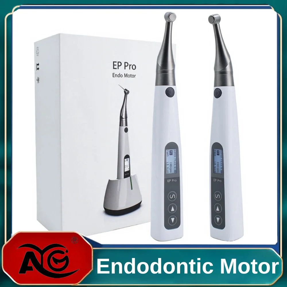 AG Brushless Endodontic Motor Machine Wireless 6:1 E Connect with Built-in Apex Locator and Files Selection for Root Canal Care
