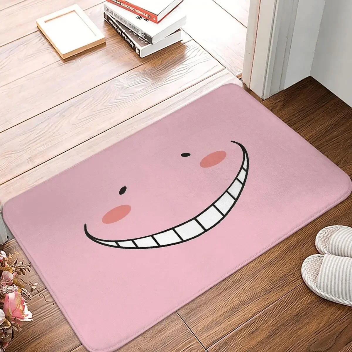 Classroom Octopus Teacher Anti-Slip Doormat Bath Mat Pink Koro Sensei Hallway Carpet Welcome Rug Home Decor