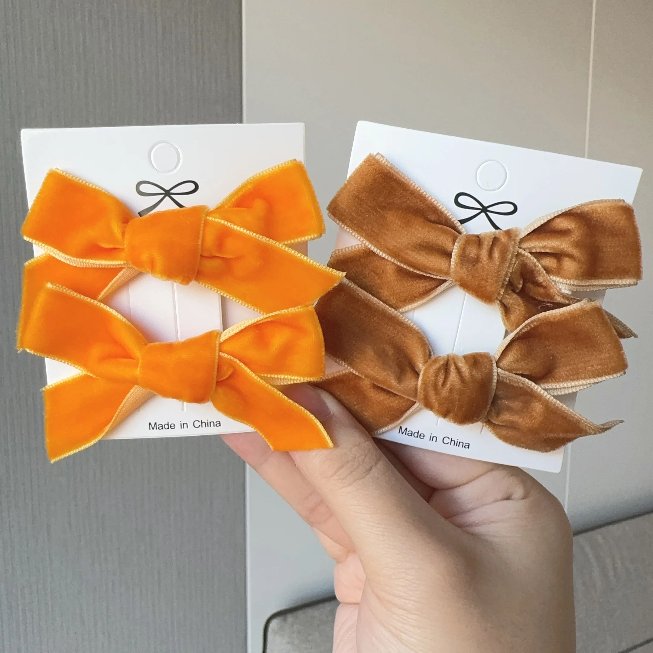 2 stks/set Nieuwe Pluis Leuke Bows Baby Haar Clips Snoep Kleur Meisjes Prinses Haarspelden Haarspeldjes Kinderen Haaraccessoires Gift