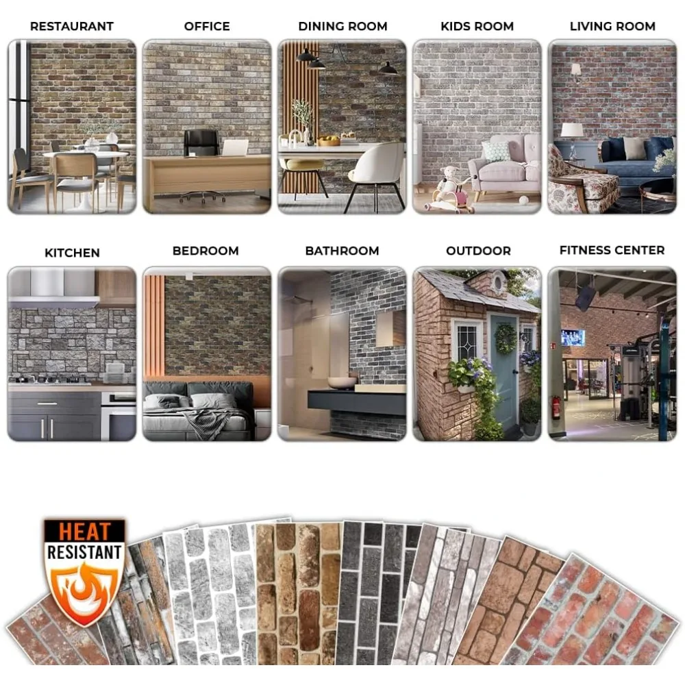 3D Wall Panels, Stone Look, Styrofoam Facing | Mocha Royal (10 X Panels) - Covers 53 Sq Ft, 3D Wall Panels