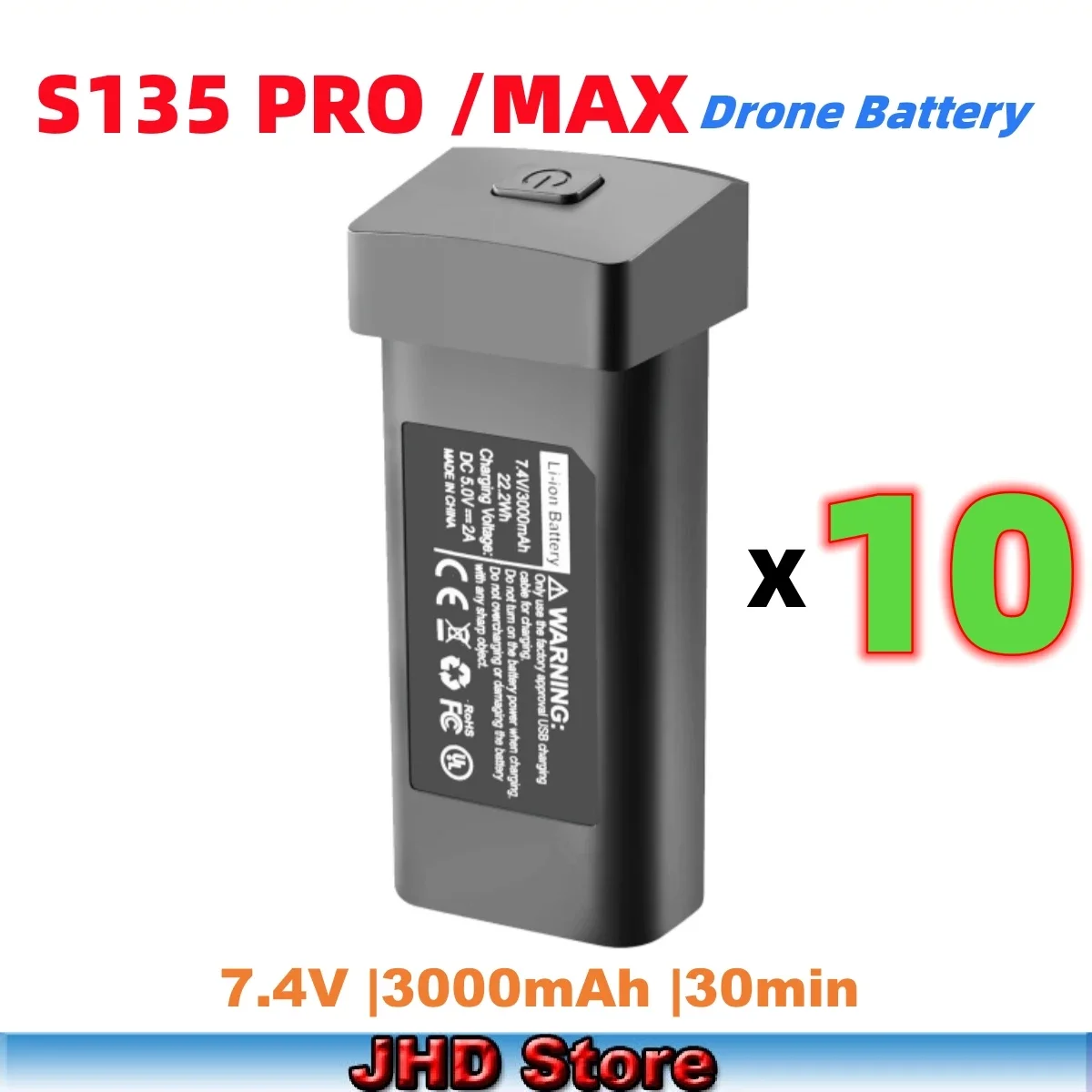 Bateria do drona JHD S135 dla oryginalnych części akcesoria PRO S135 3000mAh S135 MAX RC bateria do drona dostawców hurtowych