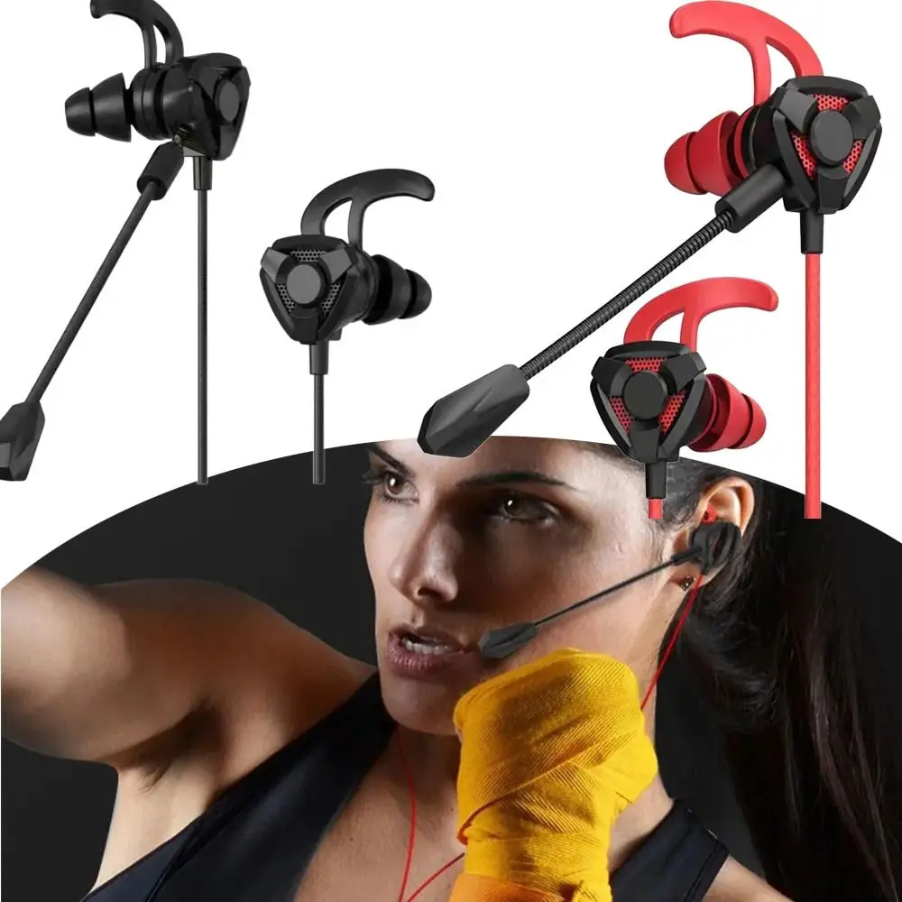جديد مع ميكروفون سماعات ألعاب احترافية عالمية داخل الأذن سماعات رياضية متعددة الوظائف لعبة سماعة رأس متينة