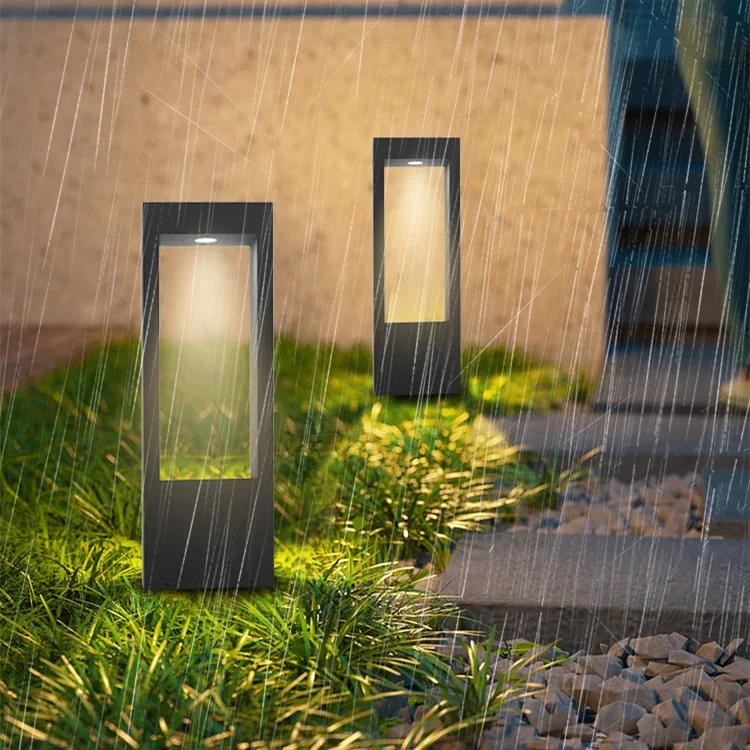 

Led Morden Outdoor Lighting Post Aluminum Ip65 Post Street Parking Landscape Bollard Lights Lawn Lamp