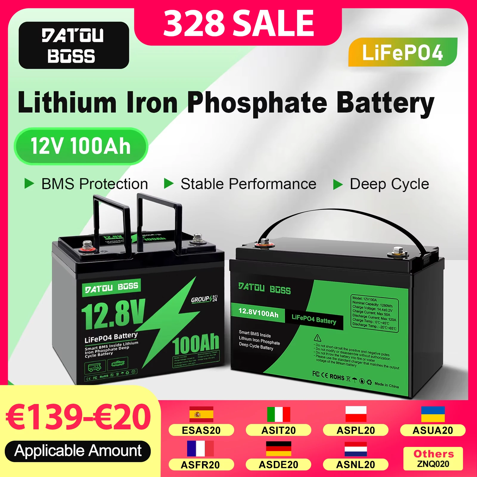 Datouboss 12V200Ah …