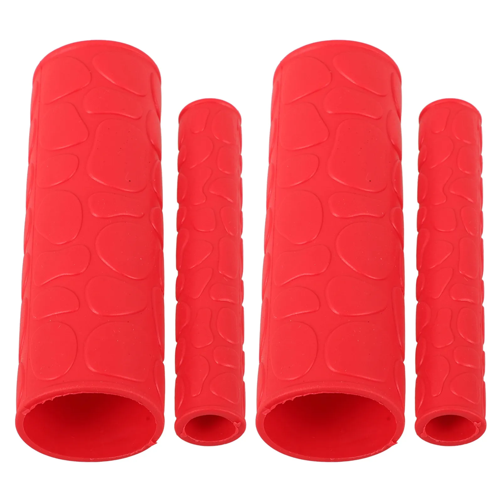 1Set Motorcycle Handlebar Grips Covers Rubber Ergonomic Anti Slip Comfortable Grip for Motorbike Electric Bike Handle Protection