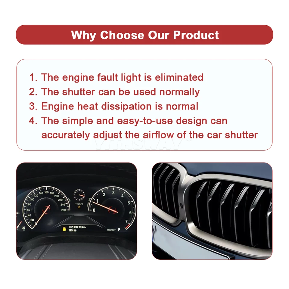 Active Upper Grille Shutter Actuator Air Flap Control for BMW G32
