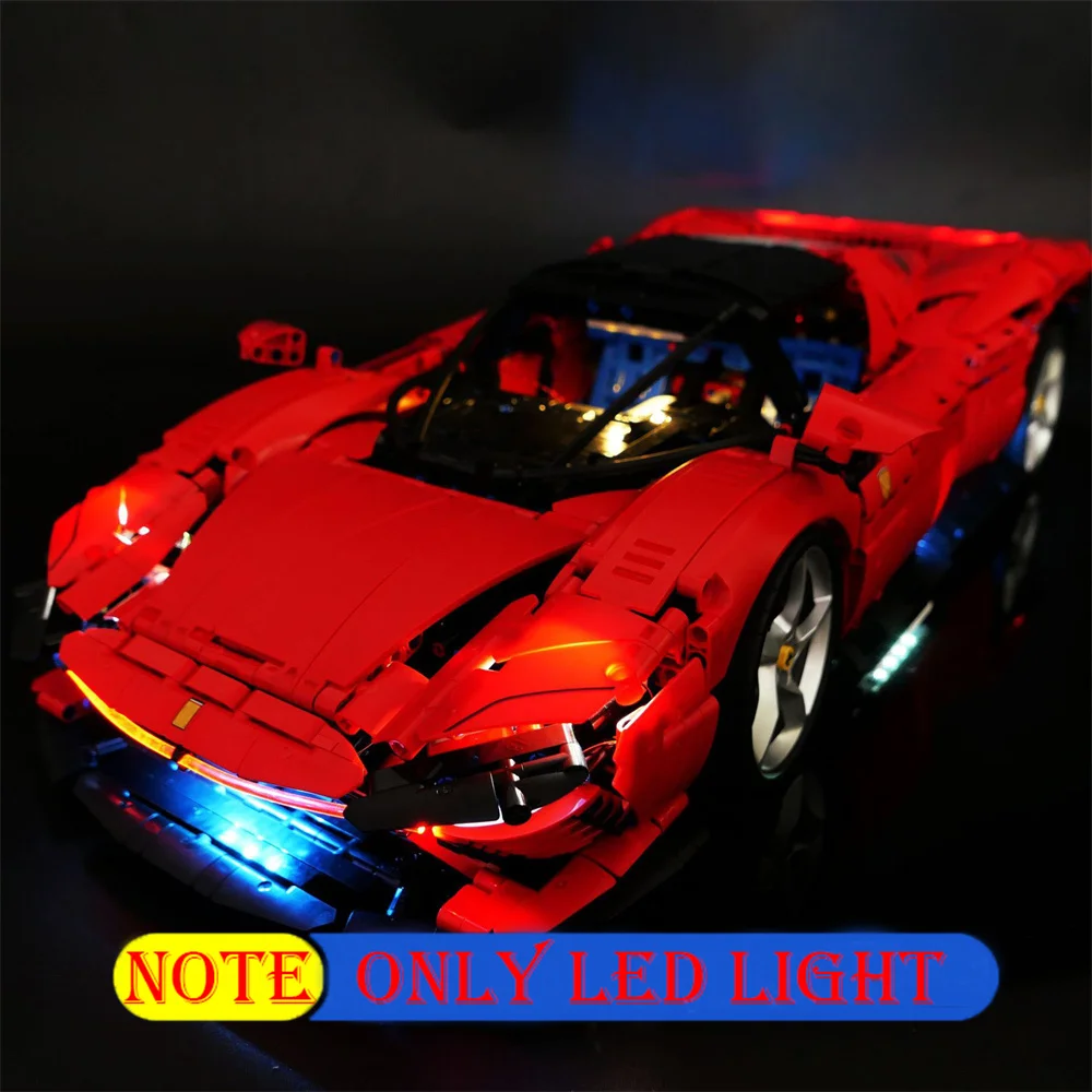 Car Lighting Set For 42143 Technic Daytona SP3 Not Incldue Building Block(Only Led Light Kit)