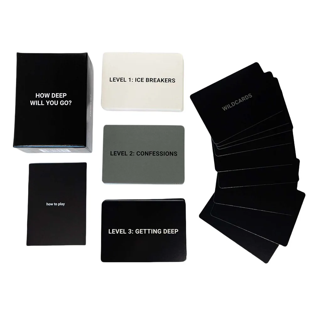 Deep Conversation Cards How Deep Will You Go Couple Conversation Cards Night Question Card Party Games for Boyfriend Girlfriend