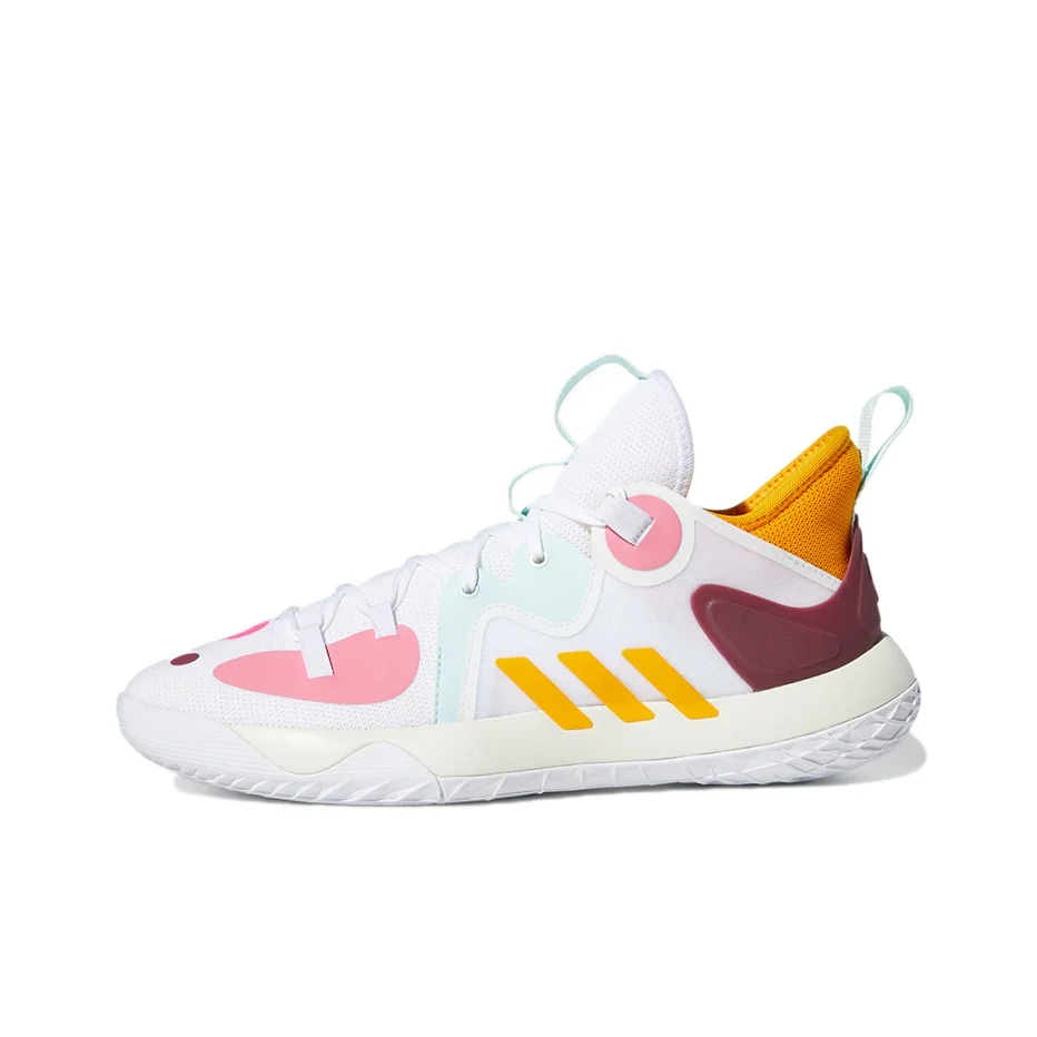 Adidas Harden Stepback 2 Basketball Shoes Men's Low Top White Yellow Blue Pink Brown GV7710