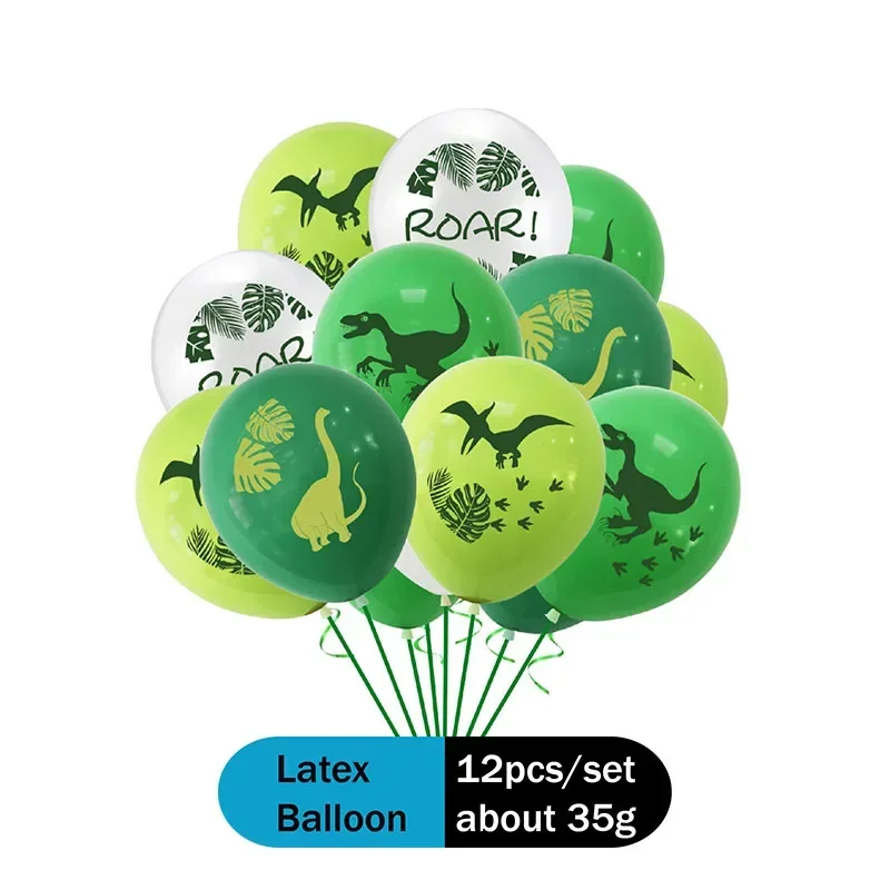 ジュラシック恐竜パーティー動物の装飾、食器、テーブルクロス、バルーン、プレート、カップ、プレート、誕生日パーティー、クリニング、洗礼の装飾