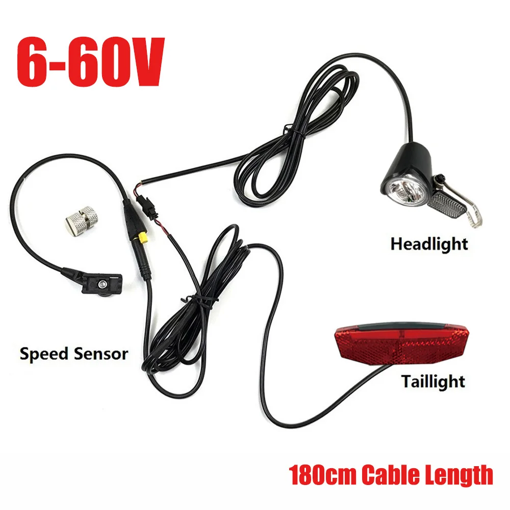 Electric Bike Lights Headlight Taillight Speed Transmitter Modification Parts For Tongsheng Tsdz2 Mid Drive Motor Bicycle Lamp