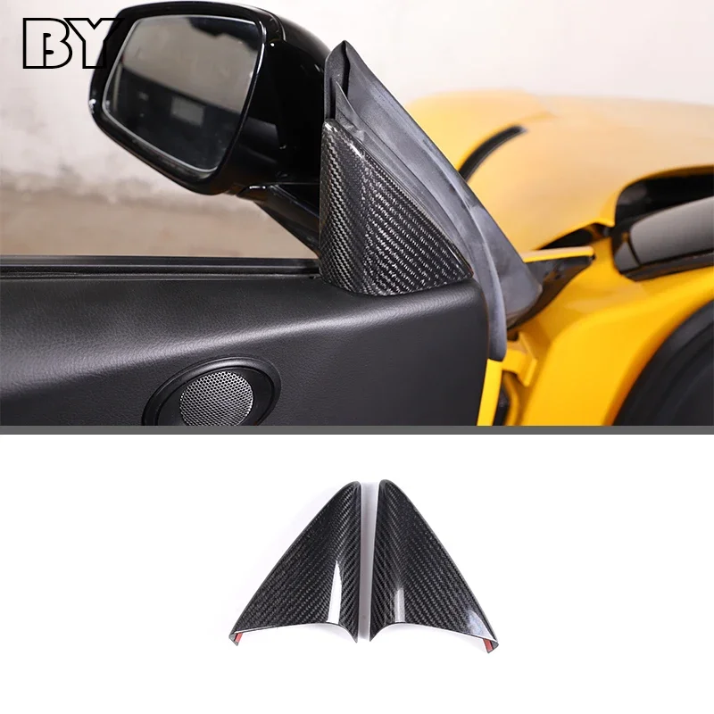 

Car Door A Pillar Horn Cover Trim Decoration For Toyota GR Supra MK5 A90 2019-2022 Audio Speaker Stickers Interior Accessories