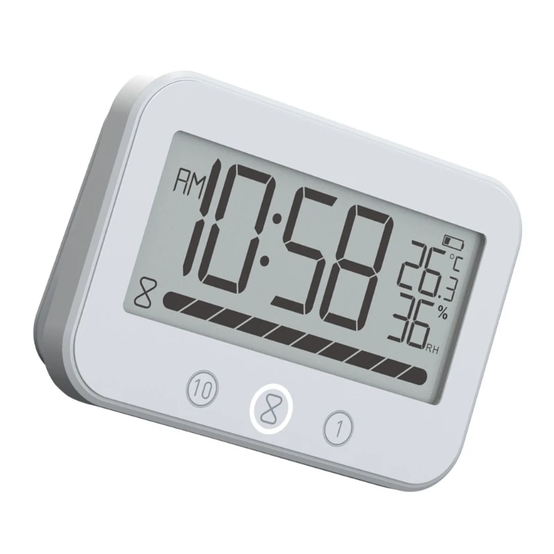 Practical Bathroom Timepieces With Builts In Countdowns Timer, Shower Clock Temperature Monitoring,Super Waterproofing Dropship