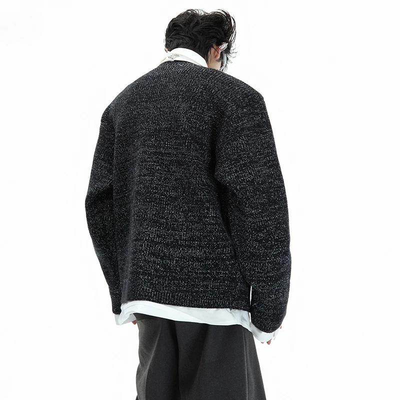 LUZHEN سترة المتخصصة تقسم التفكيك قطعتين التعادل قميص وهمية بسيطة فضفاضة متماسكة الرجال أناقة الأصلي الخريف القمم JY5565 #3