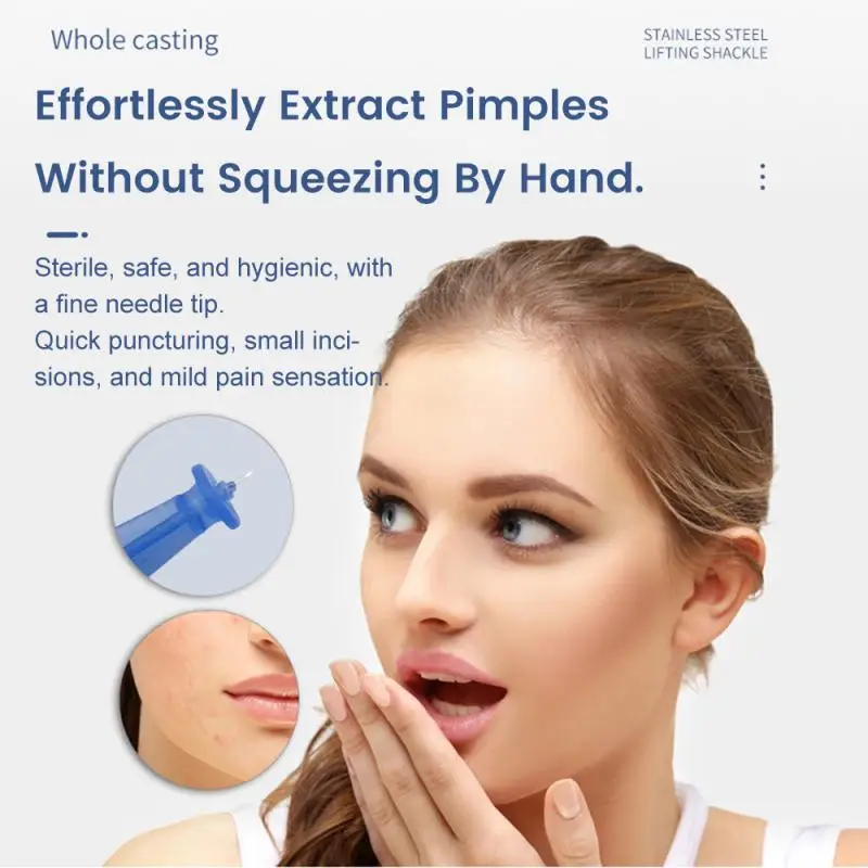 Wegwerp Acne Naalden Gesloten Comedonen Puistje Naald Plukken Acne Mee-Eter Vet Granule Naald Ultra Fijne Acne Reinigingstools