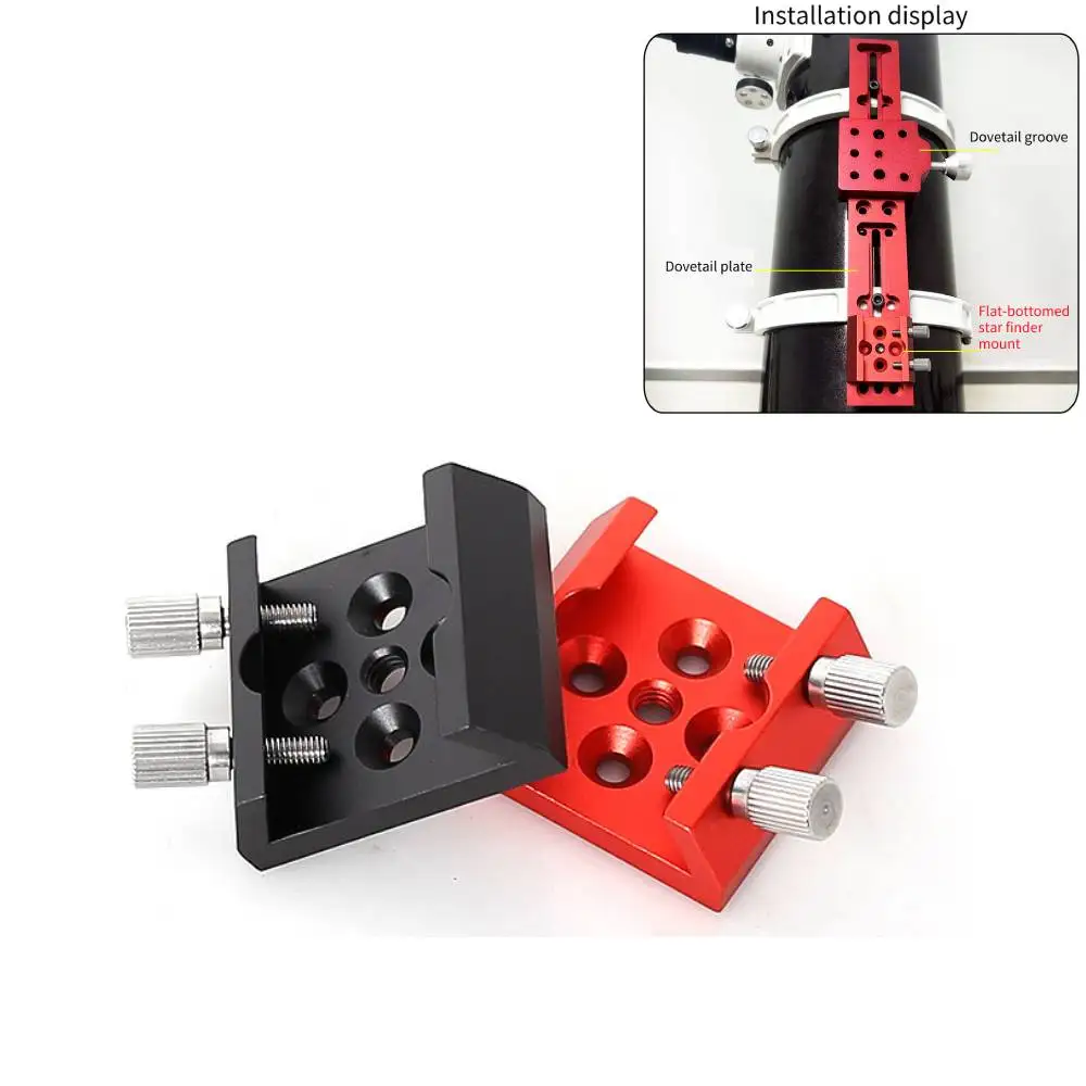 1/4 Thread Modification Metal Swallowtail plate Flat-bottom star-finding Mount dovetail slot astronomical telescope accessory