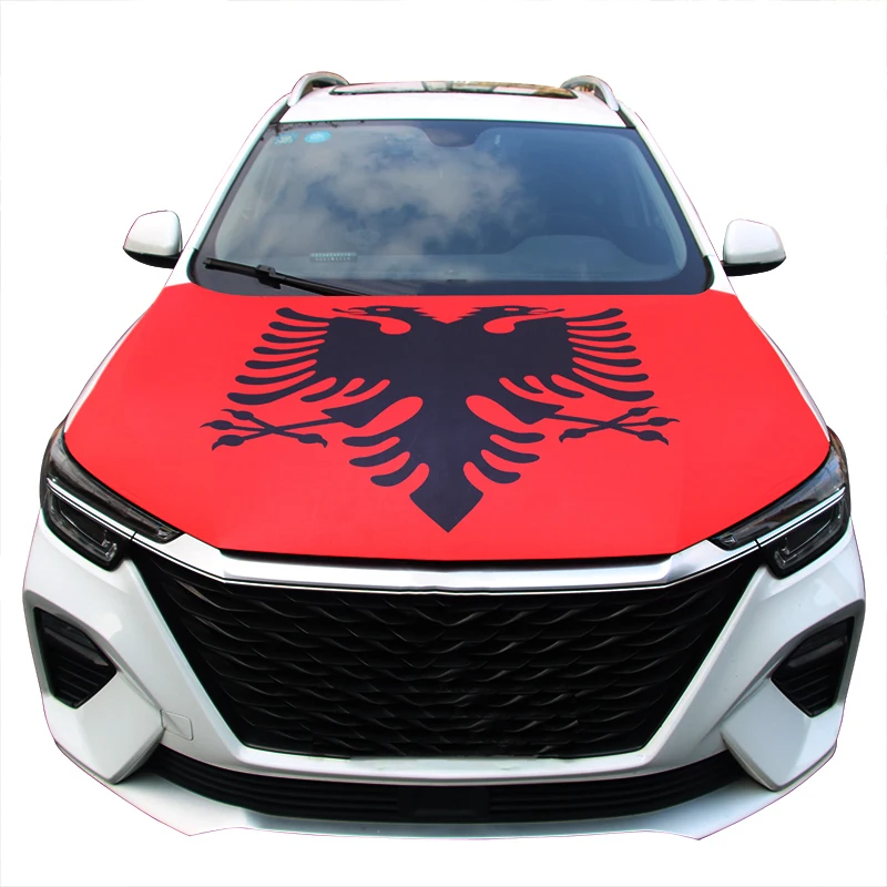 Albania Flag Car Engine Hood Cover Albanian National Flag For Decoration