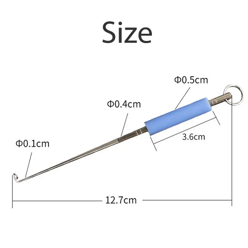 Fishing Hook Remover 2Pcs Stainless Steel Fishhook Dehooker Hook Detacher Extractor Rapid Decoupling Fishing Tools Bathroom  Rda