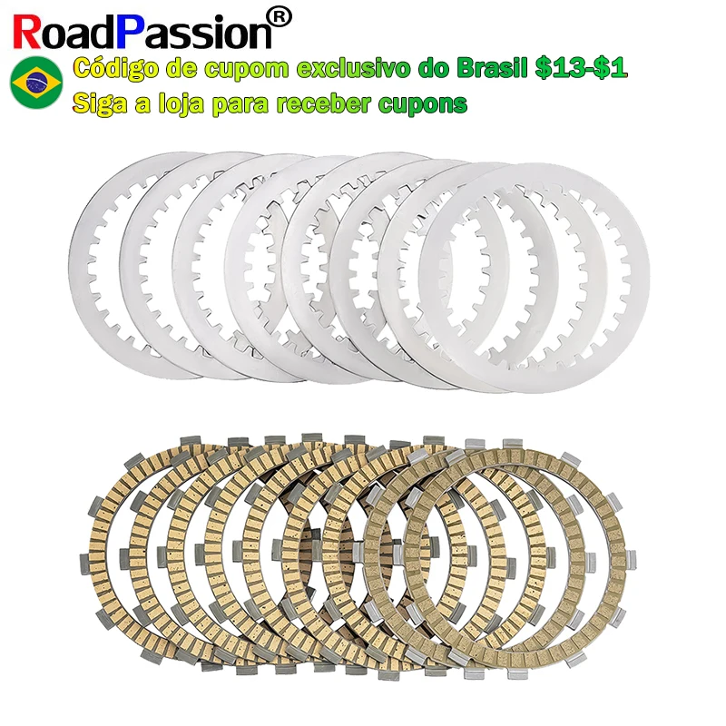 Peças de motocicleta para paixão de estrada, placa de embreagem e kit de disco de fricção de aço para bmw f650gs f700gs f800gs f800gt f800s f800st f800r
