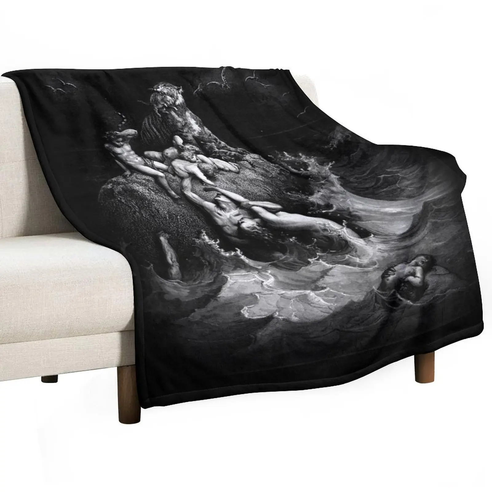 Gustave Dore - The Deluge Throw Blanket anime Large christmas decoration Sofa Throw Blankets