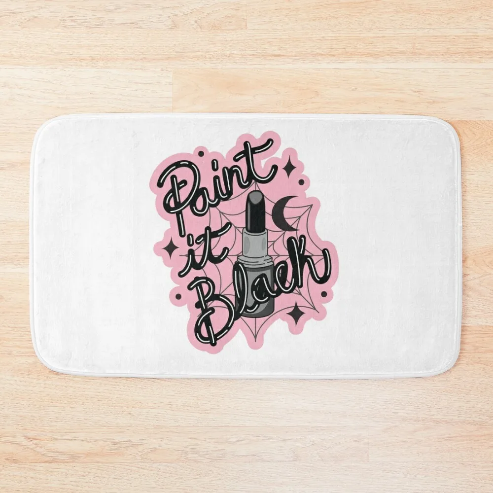 

Paint it black Bath Mat Bath Rugs Wc Mat