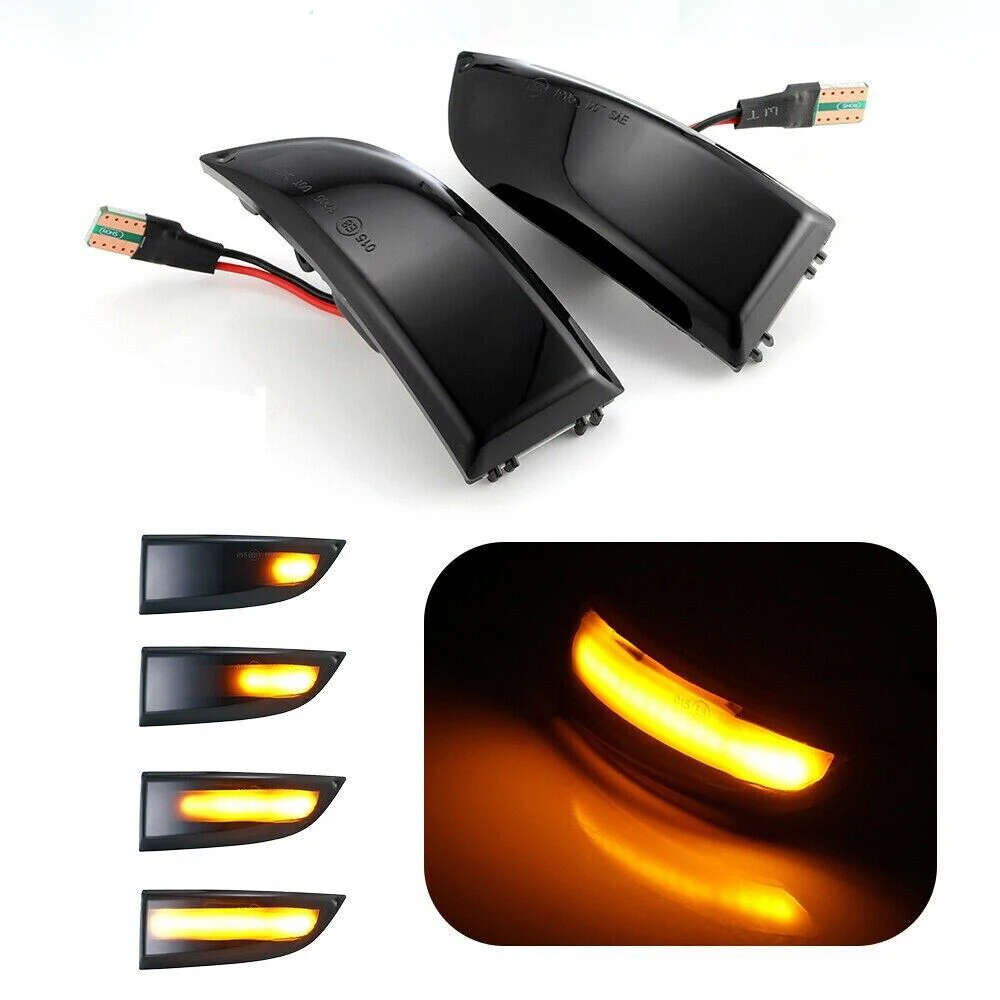 2pcs LED Rearview Mirror Flowing Turn Signal Light Lamp For Renault Megane 3 MK3 III RS 2008-2016 For Laguna III X91 Fluence